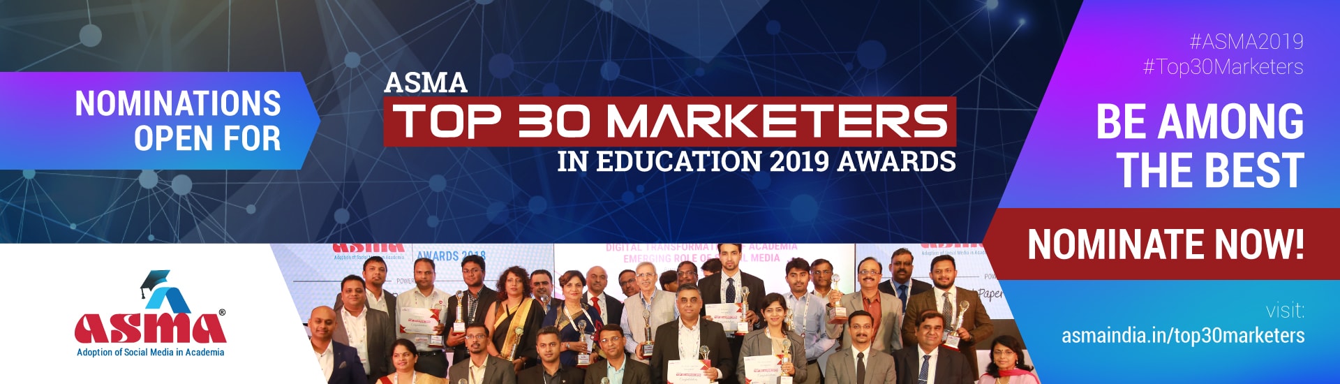 ASMA Top 30 Marketers In Education 2019 Awards